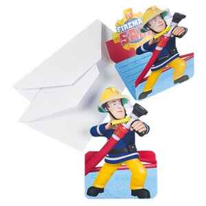 Inviti Fireman sam il pompiere 8 pz