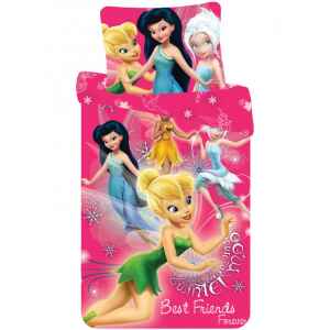 Lenzuola Copripiumino e Federa Fairies letto singolo 2 Pz Disney