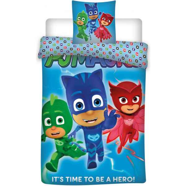 Lenzuola Copripiumino e Federa PJ Masks letto singolo 2 Pz