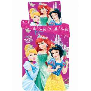 Lenzuola Copripiumino e Federa Principesse letto singolo 2 Pz Disney