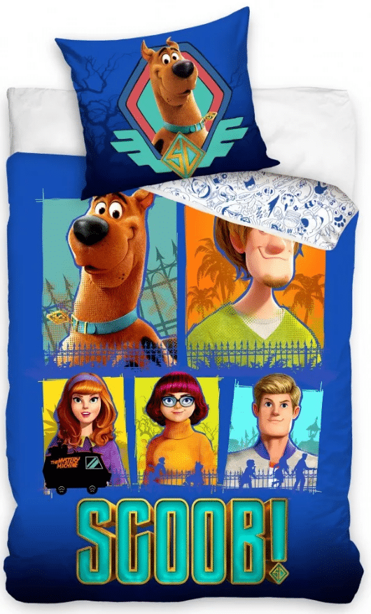 160 x 200  70 x 80 sd8016 Scooby Doo Parure da Letto Copripiumino Federa 