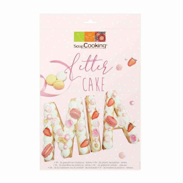 Modello per torta Lettere 26 Pz Scrapcooking