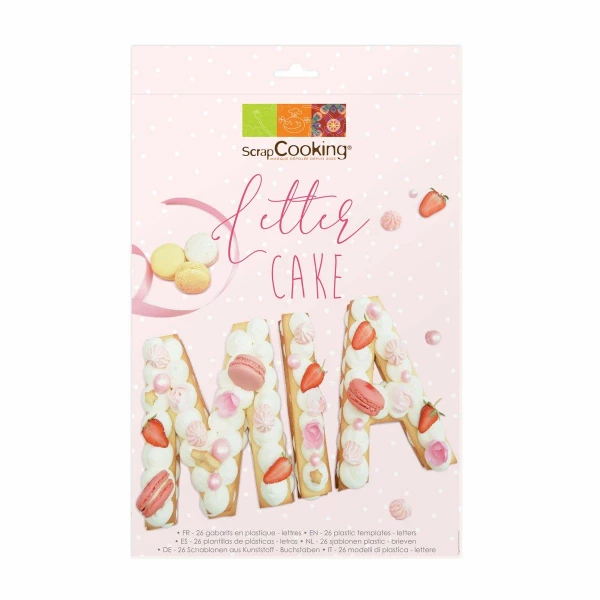 Modello per torta Lettere 26 Pz Scrapcooking