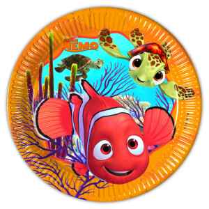 Piatto Piano di Carta 20 cm Alla ricerca di Nemo 8 Pz Disney