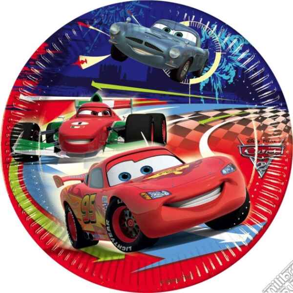 Piatto Piano di Carta 20 cm Cars 10 Pz Disney