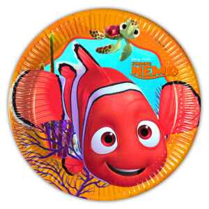 Piatto Piano di Carta 23 cm Alla ricerca di Nemo 8 Pz Disney