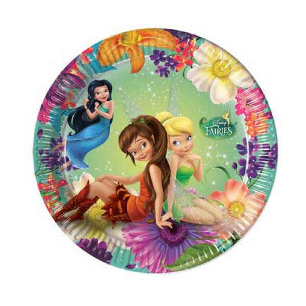 Piatto di Carta 20 cm Trilli Fairies 8 Pz Disney