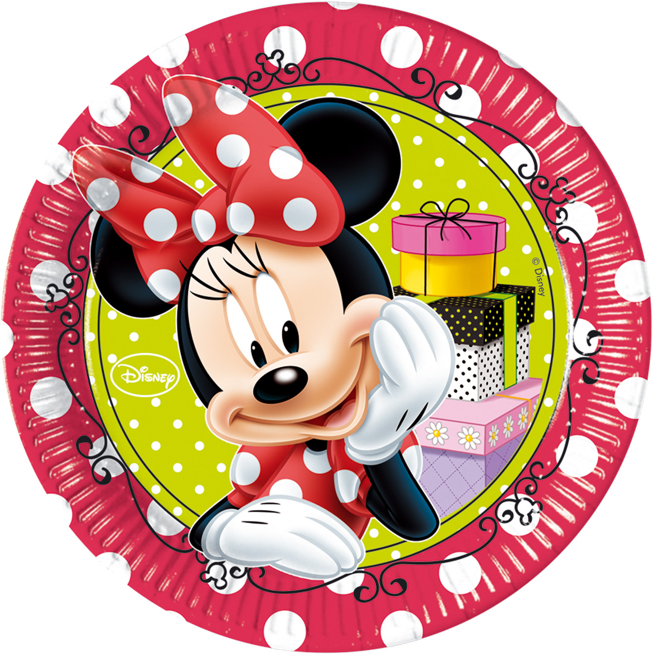 Piatto di Carta 23 cm Minnie Fashion Boutique 8 Pz Disney - CakeCaramella