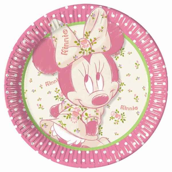 Piatto di Carta 23 cm Minnie Vintage 8 Pz Disney