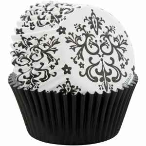 Pirottini - Cupcake da Forno Damascati 5 cm 75 Pz Wilton-2