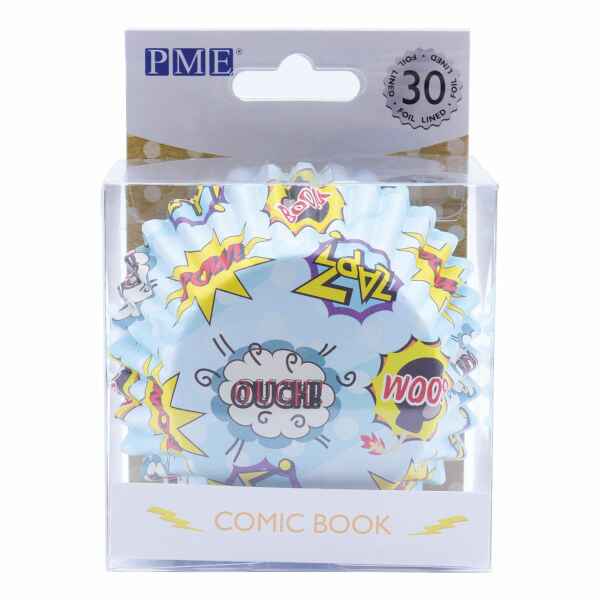 Pirottini - Cupcake da Forno Fumetti Comic Book 5 cm 30 Pz PME