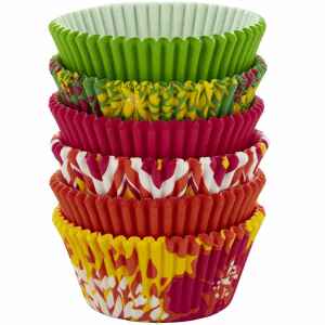 Pirottini - Cupcake da Forno Neon Floreali 5 cm 150 Pz Wilton-1