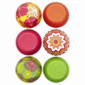 Pirottini - Cupcake da Forno Neon Floreali 5 cm 150 Pz Wilton