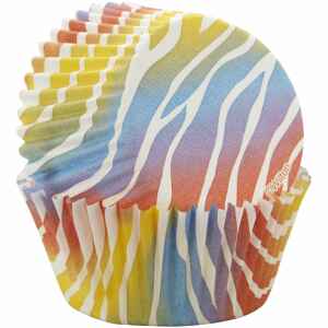 Pirottini - Cupcake da Forno Zebrati Luminosi 5 cm 75 Pz Wilton