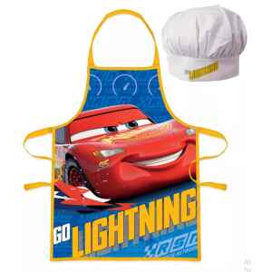 Set Grembiule e Cappello Bambino Cars 2 Pz Disney