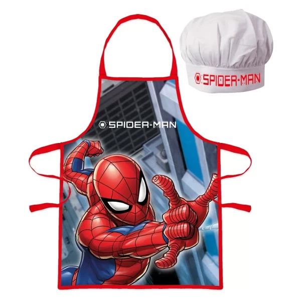 Set Grembiule e Cappello Bambino Spiderman 2 Pz Disney
