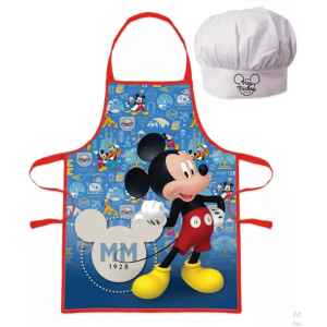 Set Grembiule e Cappello Bambino Topolino 2 Pz Disney