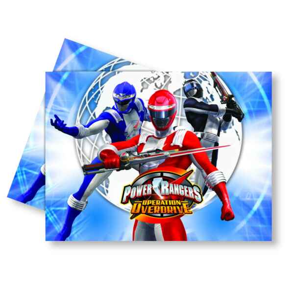 Tovaglia di platica 120 x 180 cm Power Rangers Operation Overdrive