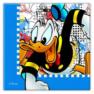 Tovagliolo 33 x 33 cm Donald Duck 20 Pz Disney