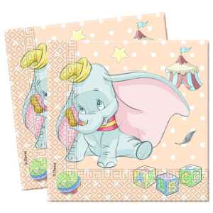 Tovagliolo 33 x 33 cm Dumbo Baby Disney 20 Pz