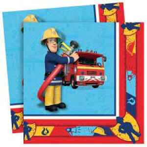 Tovagliolo 33 x 33 cm FIREMAN SAM 20 Pz