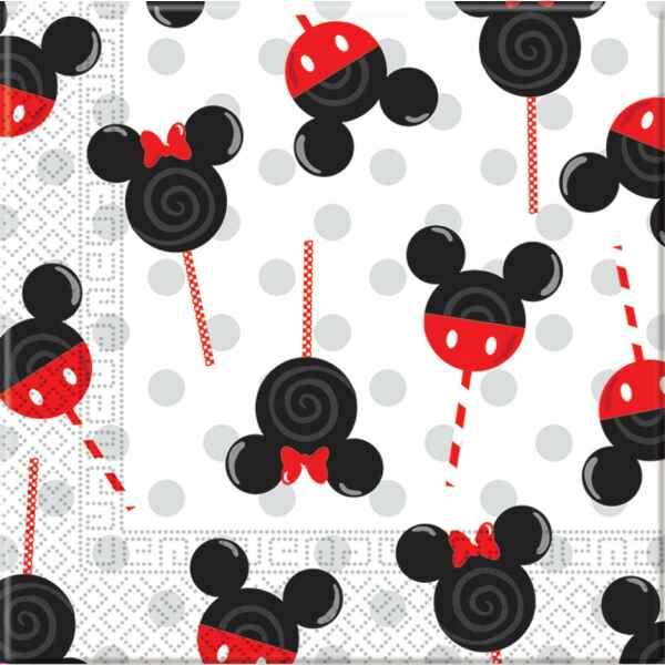Tovagliolo 33 x 33 cm Mickey e Minnie Candies e Lollipops 20 Pz Disney