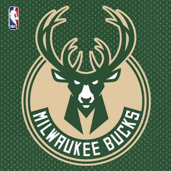 Tovagliolo 33 x 33 cm NBA Milwaukee Bucks