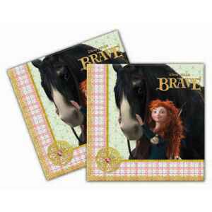 Tovagliolo di carta 33 x 33 cm Brave 20 Pz Disney-1