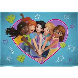 Coperta in pile 100 x 150 cm Lego Friends