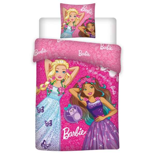 Lenzuola Copripiumino e Federa Barbie letto piccolo 2 Pz