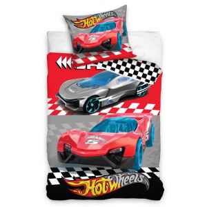 Lenzuola Copripiumino e Federa Hot Wheels letto singolo 2 Pz