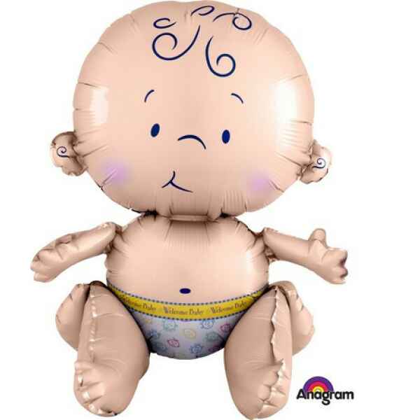 Pallone foil Multi-balloon - 38 cm Sitting Baby 1 Pz