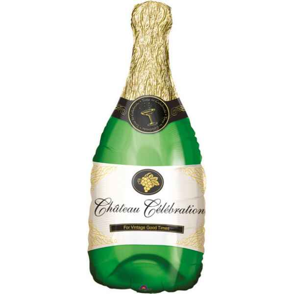 Pallone foil Supershape - 91 cm Bottiglia Champagne 1 Pz