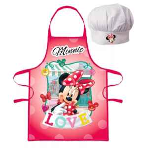 Set Grembiule e Cappello Bambino Minnie 2 Pz Disney