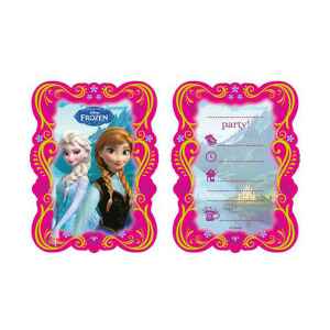 Biglietti Inviti Compleanno Frozen 6 Pz Disney-1