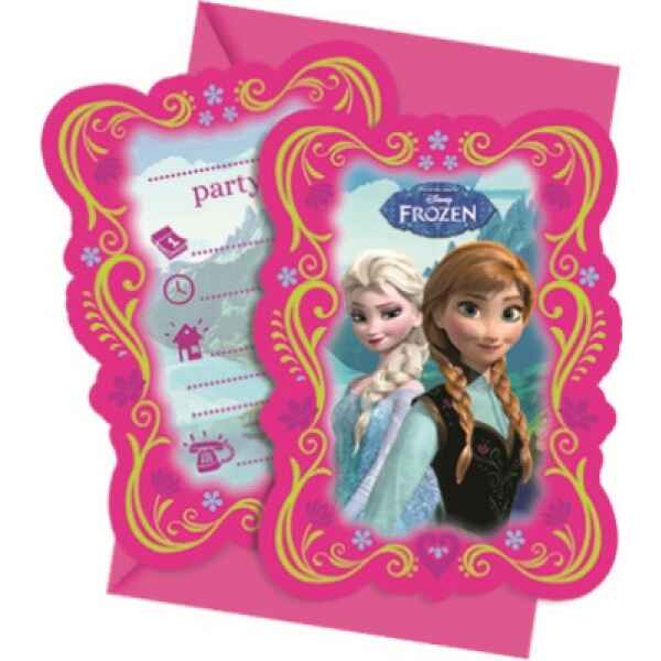 Biglietti Inviti Compleanno Frozen 6 Pz Disney