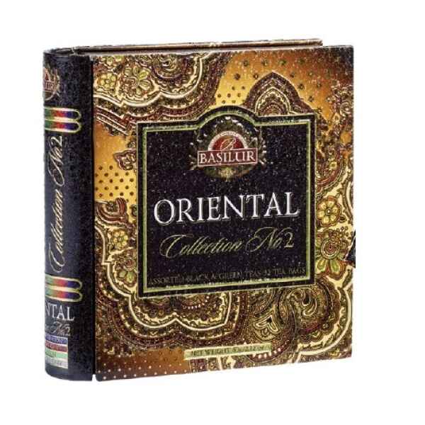 LATTA ORIENTAL TE NERO e VERDE 32 BUSTINE 1,5 2 G Basilur 1 Pezzo