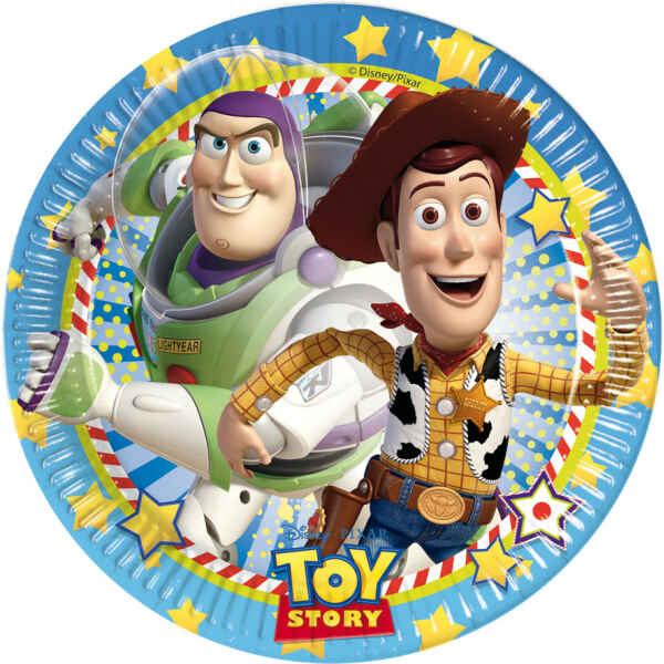 Piatto Piano Grande di Carta 23 cm Toy Story 8 Pz Disney