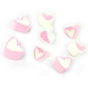 Marshmallow Cuore Rosa e Bianchi 4 g Senza Glutine 1 Kg