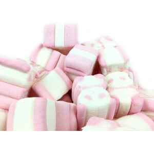 Marshmallow Orsetti Panda Rosa e Bianchi 4 g Senza Glutine 1 Kg