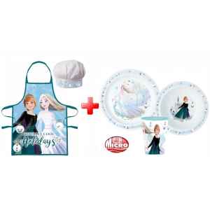 Set natalizio per bambini e set per la cena Frozen 5 Pezzi Disney