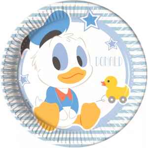 Piatto di Carta Paperino Donald Duck 20 cm 8 Pz Disney