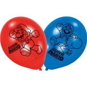Palloncini in Lattice Super Mario Bros. 22,8 cm 6 Pezzi