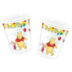 Bicchieri di Plastica Winnie the Pooh Sweet Tweets 180 - 200 cc 8 Pezzi Disney