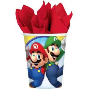 Bicchiere di carta Super Mario Bros. 250 ml 8 Pezzi