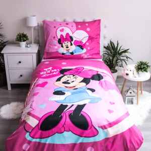 Lenzuola Copripiumino e Federa Minnie letto singolo 2 Pz Disney