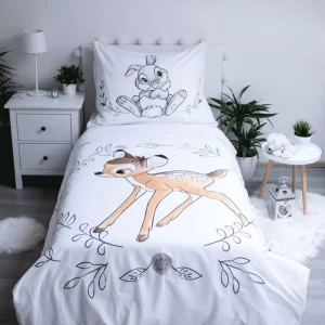 Lenzuola Copripiumino e Federa Bambi letto singolo 2 Pz Disney