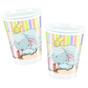 Bicchieri di Plastica 180 - 200 cc Dumbo Baby 10 Pezzi Disney
