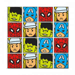 Tovaglioli 33 x 33 cm Avengers Team Power 20 Pezzi Marvel Disney