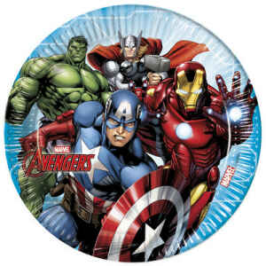 Piatto di Carta Avengers Mighty 23 cm 8 Pezzi Marvel Disney